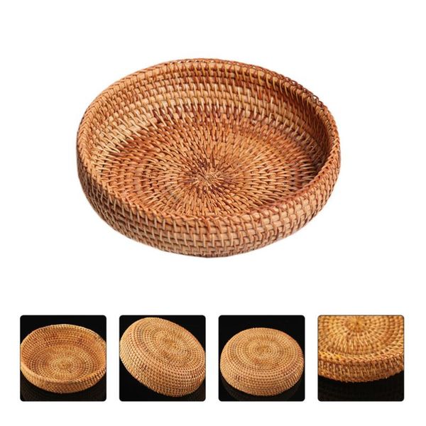 

storage baskets weaving kitchen picnic bread sundry basket dessert container