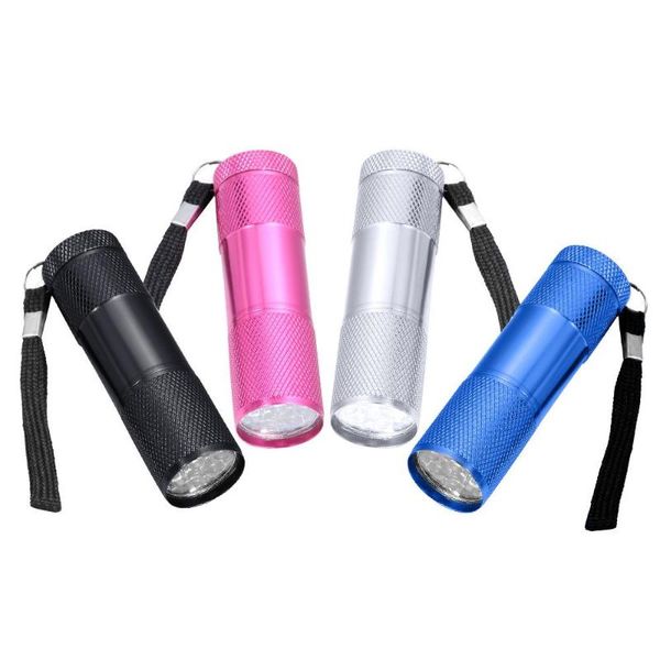 

nail dryers portable alloy auminum uv lamp 9 led lights manicure dryer tool