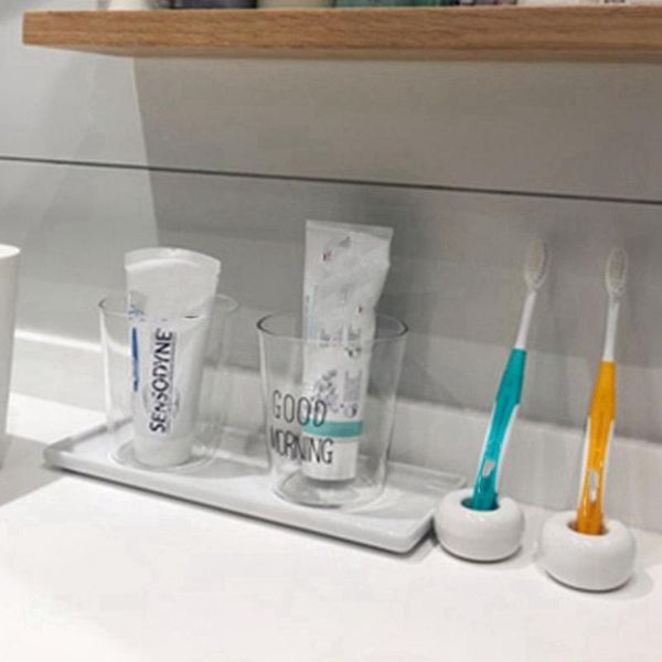 

kitchen storage & organization porcelain trays rectangle bathroom toothbrush ceramic base holder stand sanitary pallet supplies