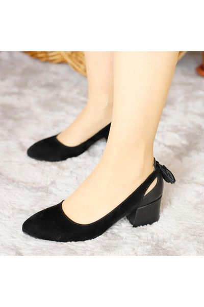 

classic high-heeled shoes dress, Black