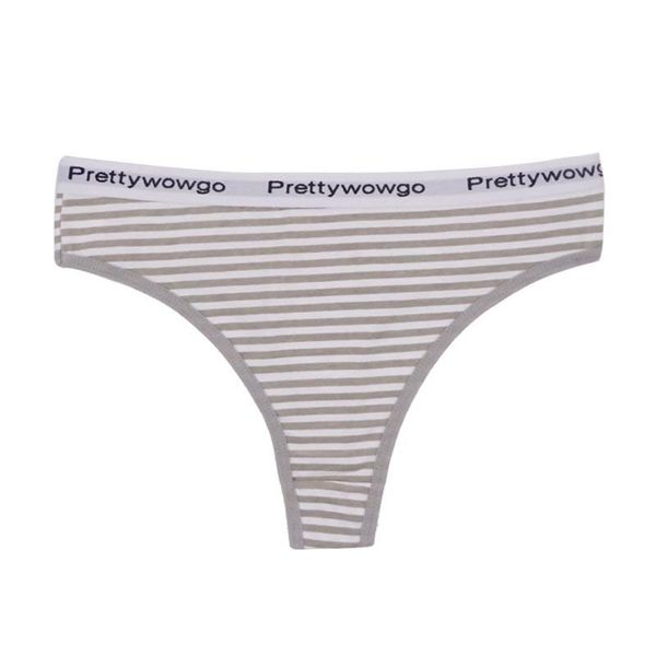 

women's panties women thong cotton lingerie soft g-string female comfortable low-rise stripes girls underwear -xl, Black;pink