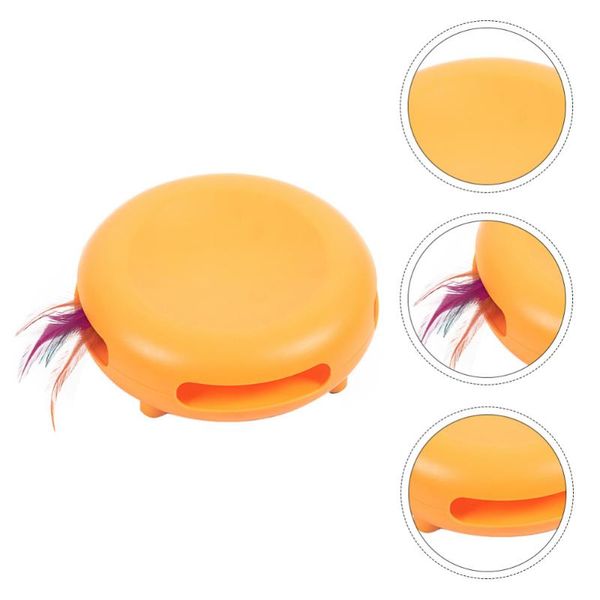 

cat electronic turntable toy with sound and rotating feathers pet plaything toys