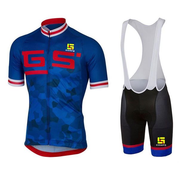 

racing sets blue cycling jersey set uniform clothes bike mtb men's breathable suits bib shorts summer, Black;blue
