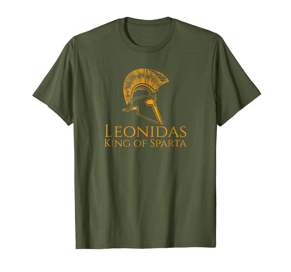 

ancient greece t-shirt - leonidas king of sparta, White;black