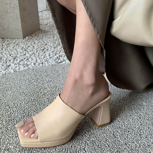 

concise platforms summer sandals foe women's footwear genuine leather wedged high heels pumps wedding casual shoes woman, Black