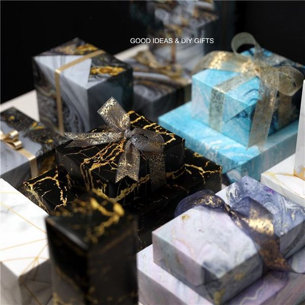 

other arts and crafts 4pcs gift box wrapping paper presents gifts case decoeative packaging scrapbook papel home deco