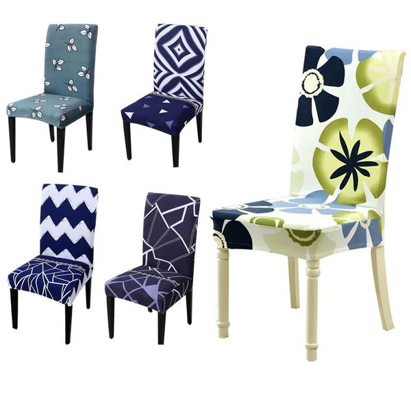 

chair covers stretch printing cover for banquet office removable anti-dirty spandex elastic dining seat