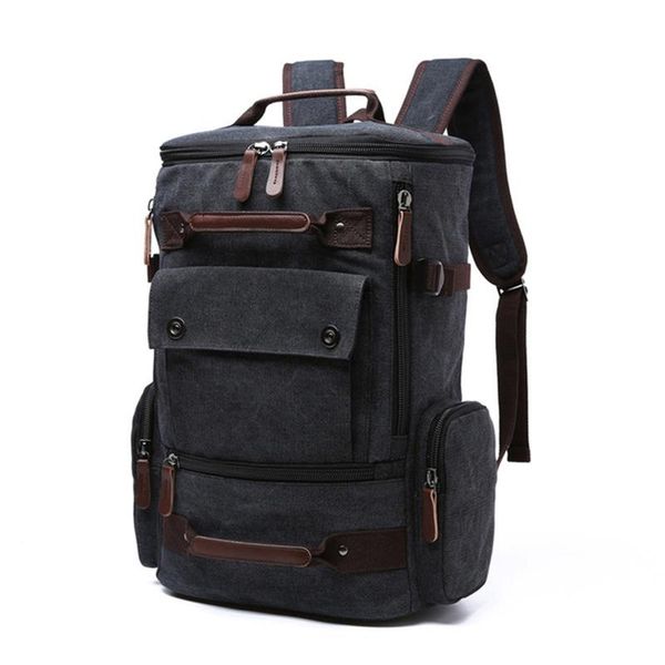 

backpack men's vintage canvas men travel school bags large capacity laprucksack sac a dos homme mochilas