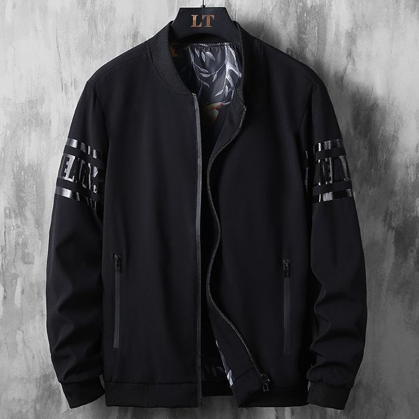 

men's plus size outerwear large fat jaet spring and autumn thin coat man's