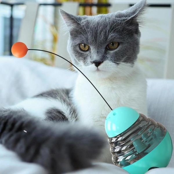 

cat toys 3 in 1 interactive multifunctional automatic spinning toy ball for kitty and kitten