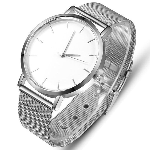 

wristwatches luxury silver women's watch fashion casual quartz wristwatch ladies dress mesh belt clock relogio femino saati, Slivery;brown