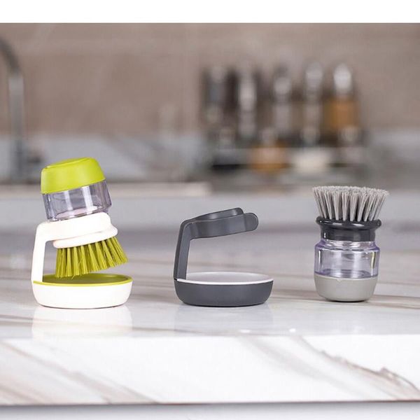 

soap dispenser pot brush household tool kitchen accessories cleaning supplies refillable dishwashing 3 liquid
