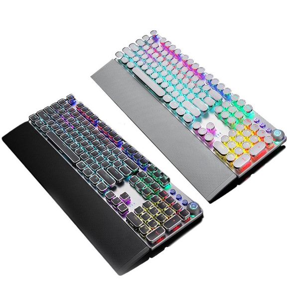 

mechanical gaming keyboard usb wired f2058 green axis punk g6dd keyboards