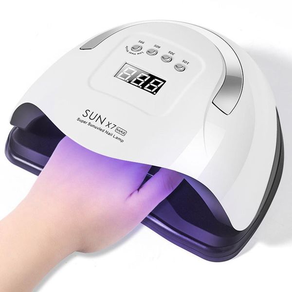 

nail dryers sun x7 max uv dryer machine led lamp for drying nails portable home use quick dry gel polish art tool