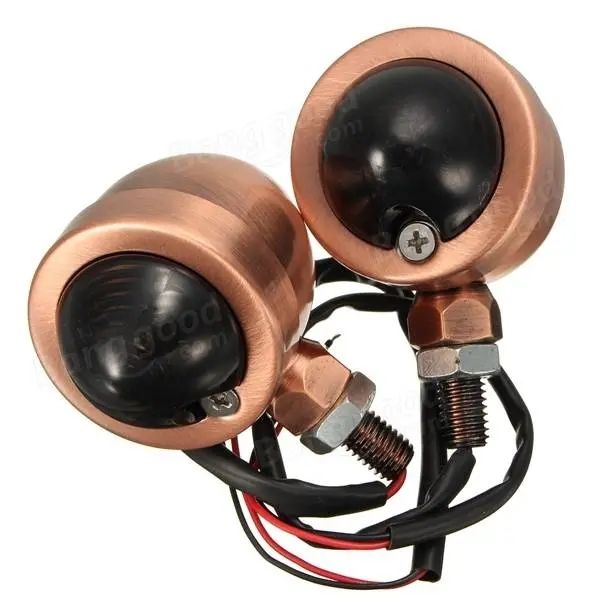 

12v motorcycle, yellow turn signal, bullet-shaped