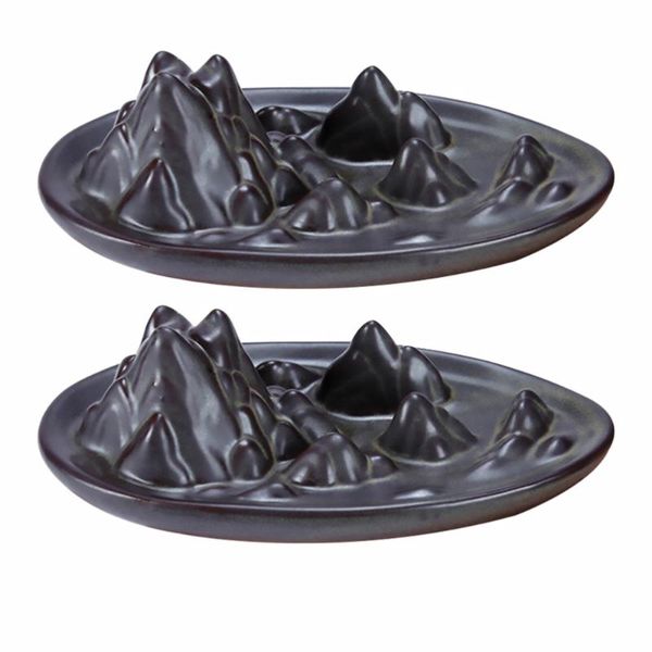 

fragrance lamps 2 pcs incense burner ornaments ceramic delicate