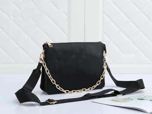 

evening bags fashion bag black color shoulder leather single chain band shopping