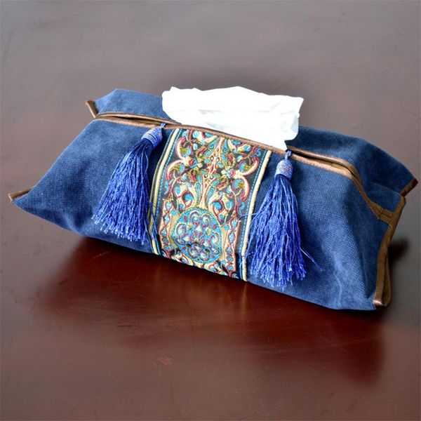 

tissue boxes & napkins corduroy box classical luxury modern home furnishing fabric decorative organizer storage