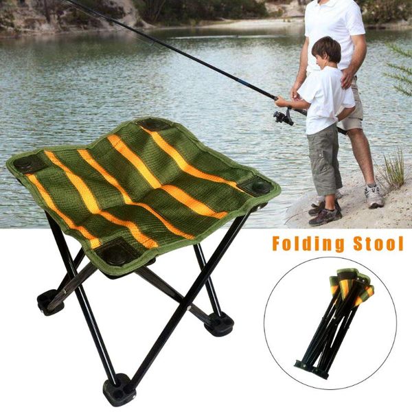 

portable folding stool outdoor slacker chair for bbq camping fishing travel hiking garden oxford cloth with carry bag accessories
