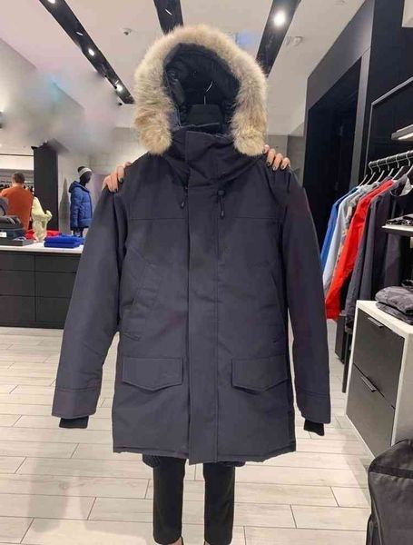 

digner warm coats mens winter coats parka classic mens down puffer et homme warmercoat, Black