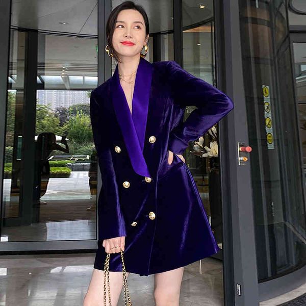 

women's suits & blazers twotwinstyle elegant slim casual patchwork bottons for women notched long sleeve temperament coats female autum, White;black