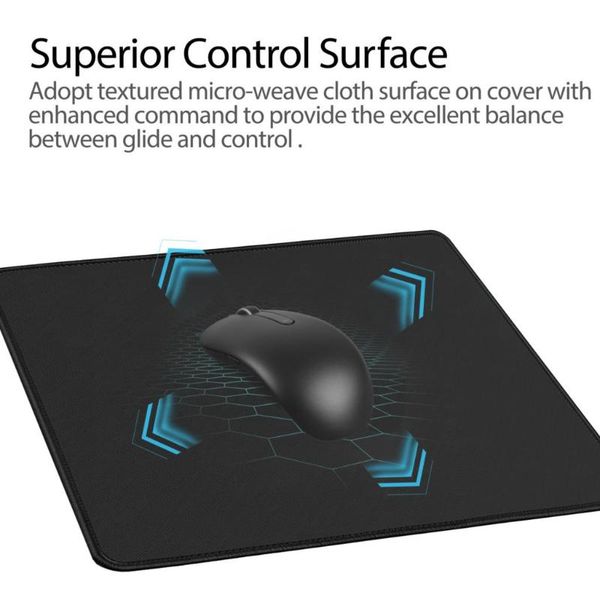 

mouse pads & wrist rests pad gamer gaming mousepad mice mat solid color non-slip rubber base desk mats for pc computer laptop