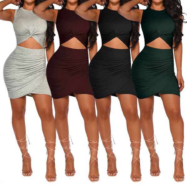 

casual nightclub dress 1056#, Black;gray
