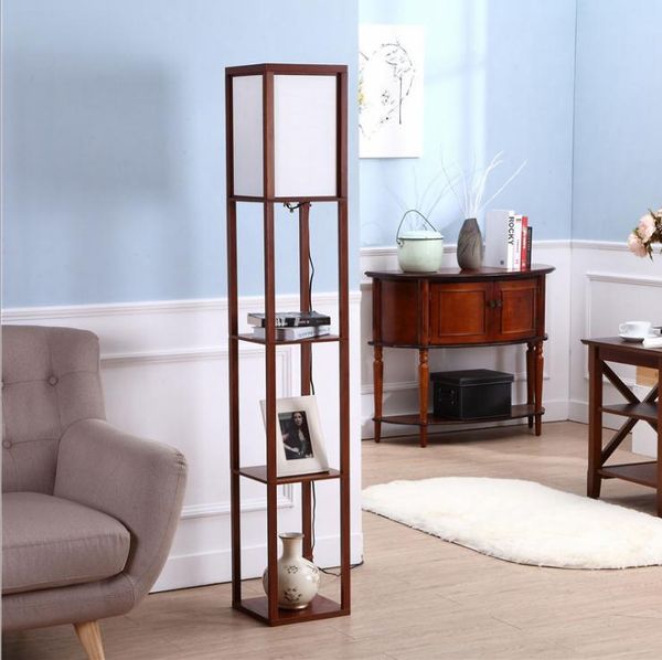 

chinese lamp floor living room modern simple wooden bedroom vertical table tea lamps