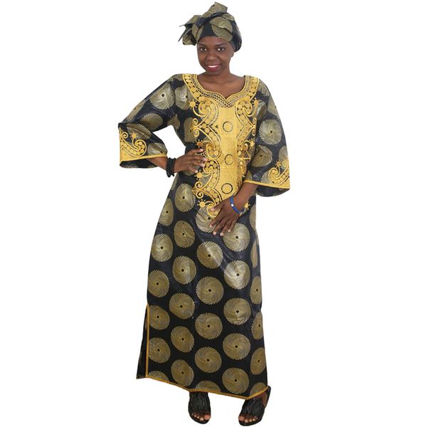 

2021bazin riche african dresses for women gold embroidery dress south africa plus size maxi dress ladys traditional clothes wear, Red