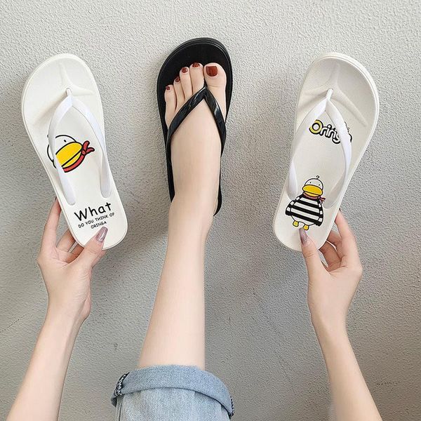 

slippers shoes women red flat sandals antiskid sandalias mujer, Black