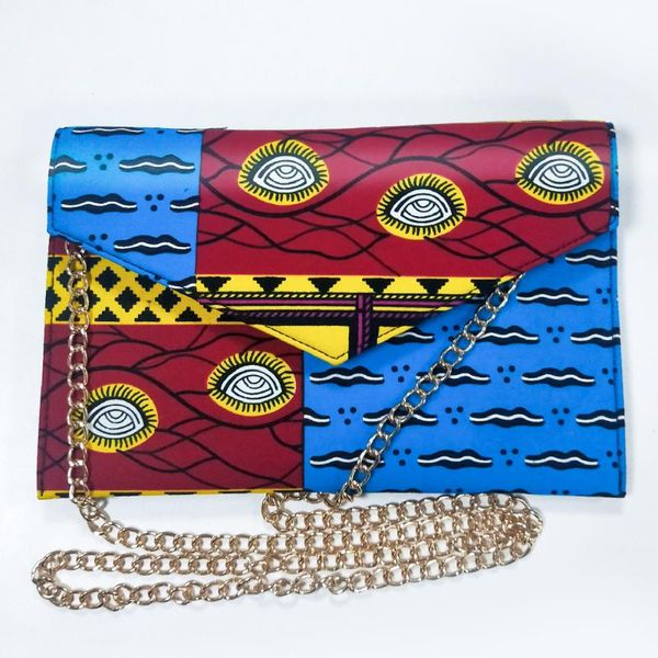 

fashion women bag wax print african women's handbag lady waist bags