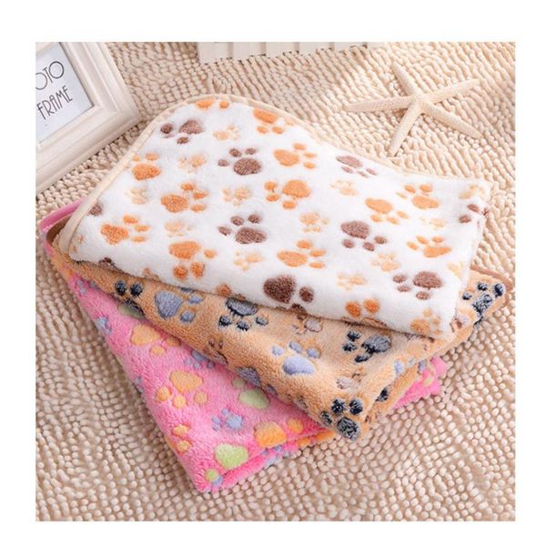 

kennels & pens soft flannel thickened pet pad blanket bed mat for puppy dog cat cushion home keep warm sleeping rug