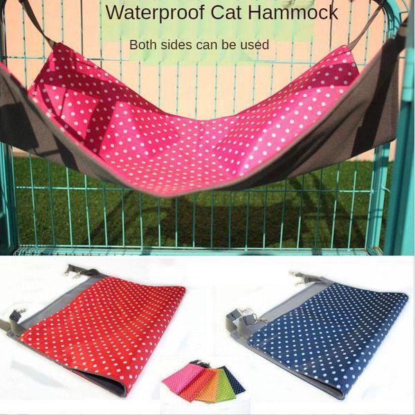 

cat beds & furniture hammock dot hanging waterpoof swing sleeping bag kitten bed mat pad durable supplies accessories pet products wholesale