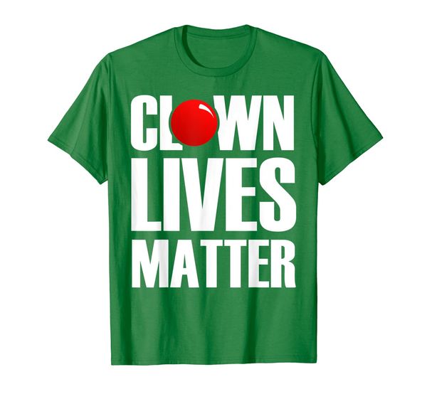 

clown lives matter red nose circus happy shirt, White;black