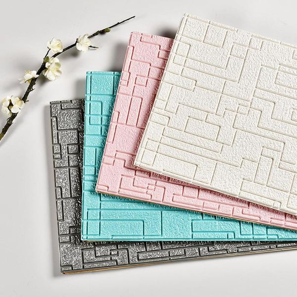 

wall stickers 3d decorative self adhesive panels waterproof wallpaper for home bedroom decor living room kids bathroom kitchen