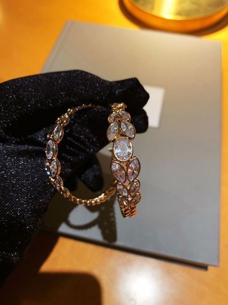 

di stud jia earrings d metal ear ring micro inlaid s925 silver nail, Golden;silver