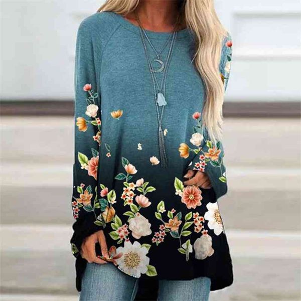 

harajuku shirt women o neck loose long pullover autumn women shirts casual long sleeve t shirt female 210401, White