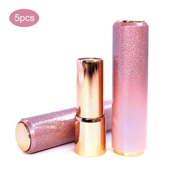 

storage bottles & jars 5pcs 12.1mm press lipstick lip rouge tubes gloss containers empty diy makeup tools female cosmetic accessories