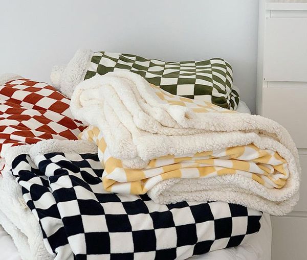 

blankets sofa bed knitted blanket thicken travel car air condition crocheted throw bedding home cover