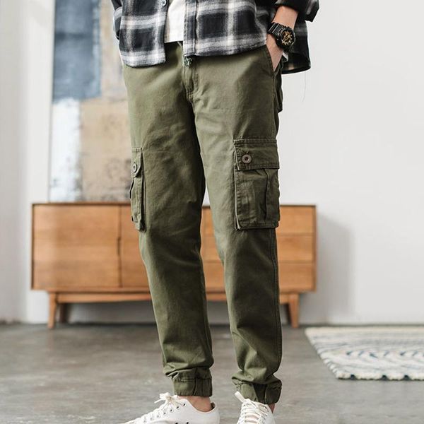

men's pants cargo winter loose plus size sports harlem nine casual sweatpants streetwear training trousers, Black