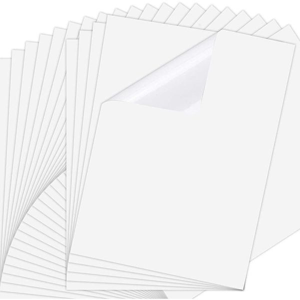 

other garden supplies 25 sheets 8.3x11.6 inch inkjet sticker paper, printable transparency film quick dry paper label for printers