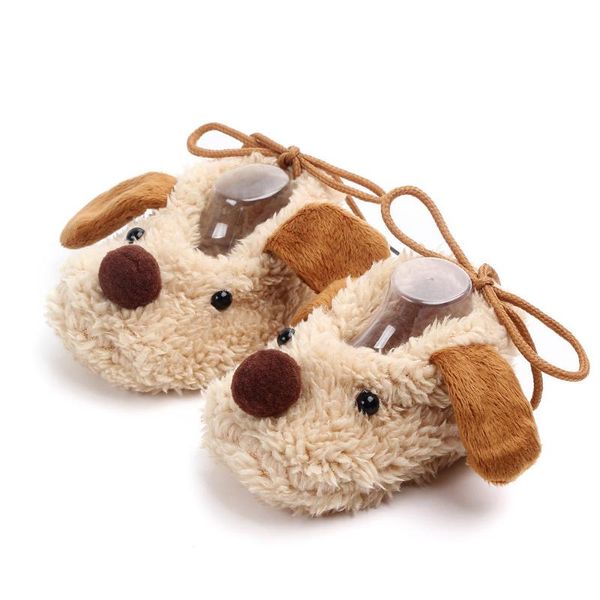 

first walkers 1 pairs lytwtw's spring autumn coral velvet head long-eared puppy baby toddler shoes soft sole
