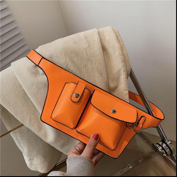 

waist pu leather fanny pack bags belt crossbody casual chest purse