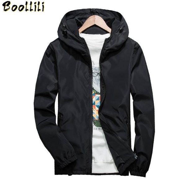 

men's jackets spring autumn fashion slim fit young men hooded jacket thin brand casual windbreaker 5 colors m-7xl, Black;brown