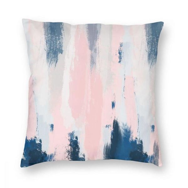 

cushion/decorative pillow abstract blush and blue square case polyester cushions for sofa modern geometric graphic custom cushion covers