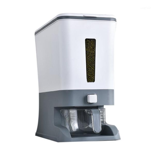 

storage bottles & jars 12kg grain rice container sealed bucket dispenser box transparent moisture proof powder boxes
