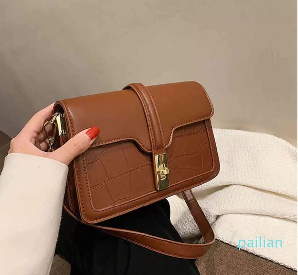 

fashion bag women's 2021 autumn and winter new simple foreign style single shoulder armpit high sense versatile messenger small square
