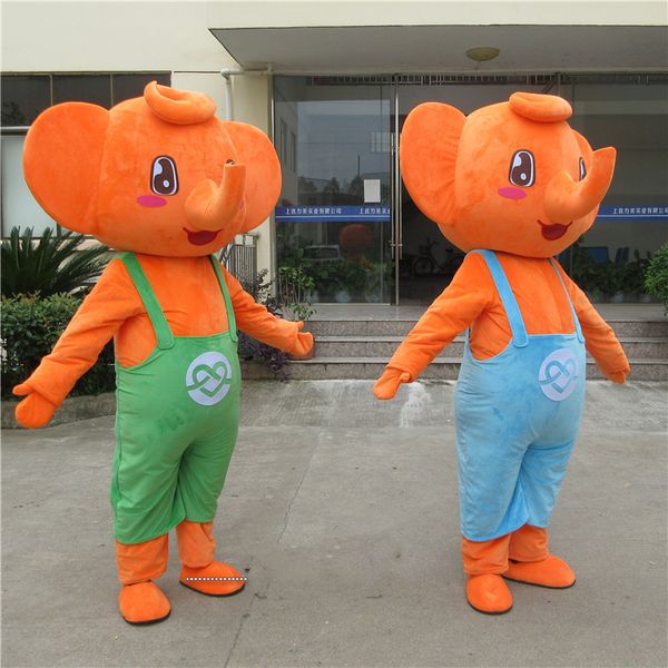

mascot costumes new style elephant mascost costume cartoon elephants mascot costumes with big ear for animal halloween party event, Red;yellow