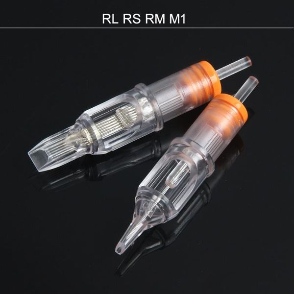 

tattoo needles 20pcs disposable cartridge rl rs m1 rm sterilized safety needle liner shader makeup machines supply