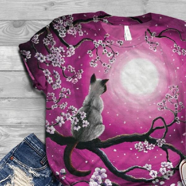 

ropa mujer plus size womens blouses short sleeve 3d skull printed o neck tee blouse blusas, White